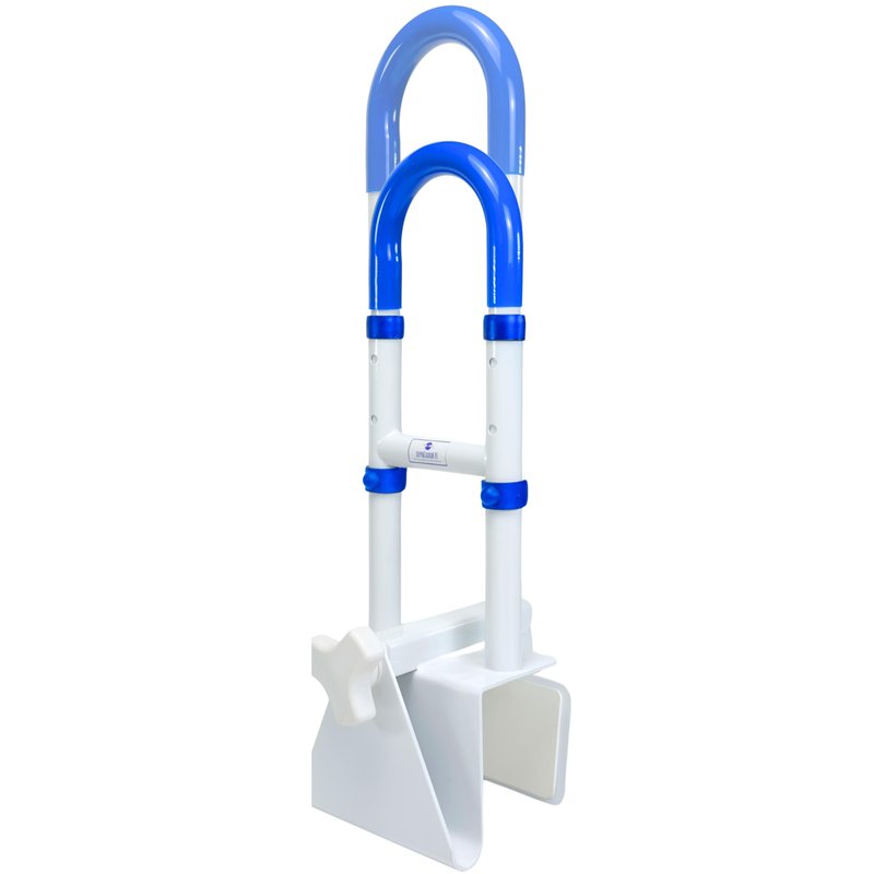 EYL Medical Supplies Adjustable Bathtub Handle for Elderly | Sturdy Clamp-On Tub Grab Bar with 300lb Capacity | Grab Bars for Bathtubs | Shower Handle for Elderly | Durable Tub Safety Rail 14" x 17