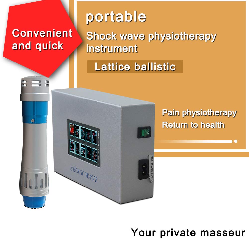 Extracorporeal Shock Wave Therapy Machine, Non-Invasive Pain Relief Focused Shockwave Therapy for Athletes Injuries,Back, Elbows, Portable Shockwave Therapy Device Deep Tissue Massage Massager
