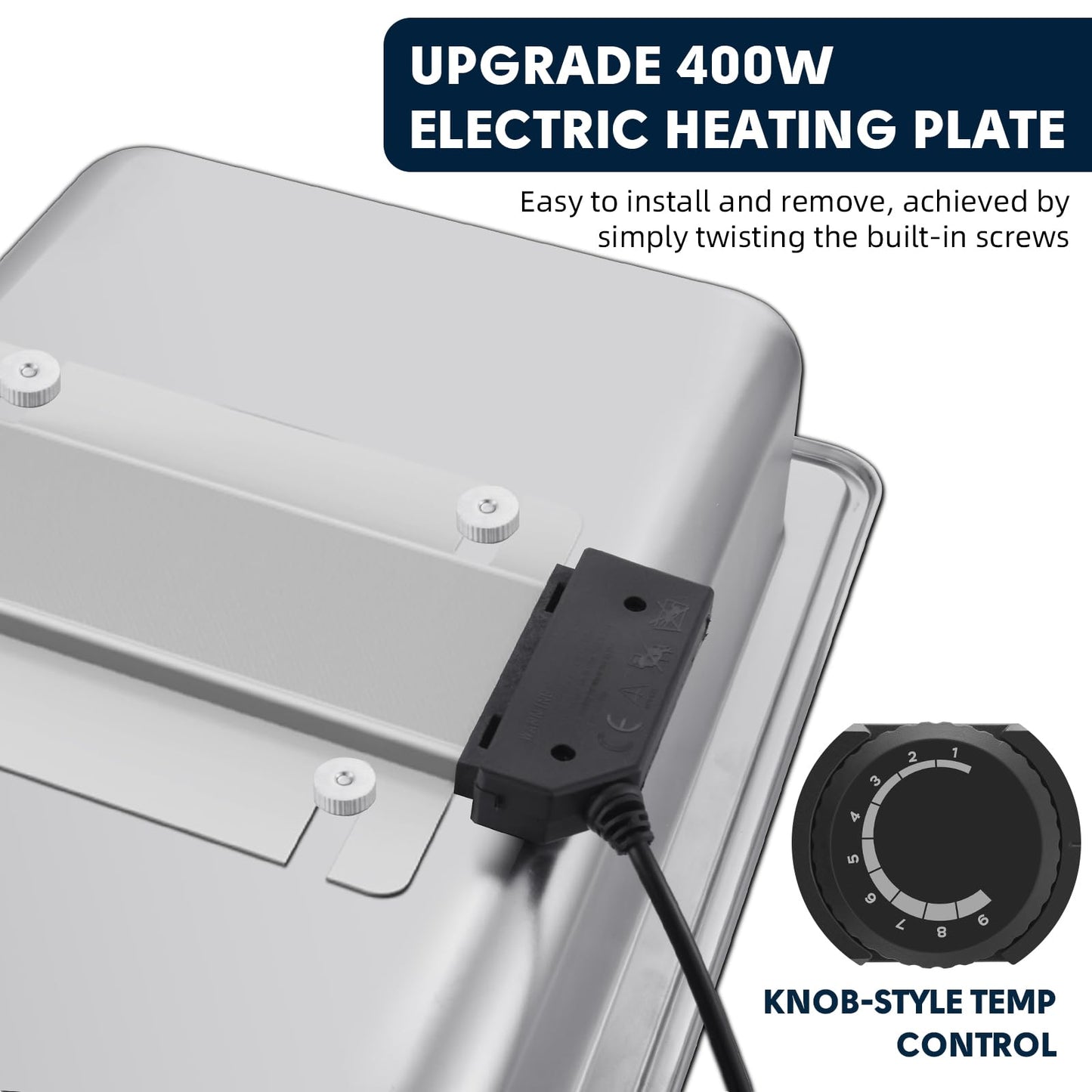 THXSUN Electric Chafing Dish Set, Dual 4.5QT Electric Buffet Server, Half Size Roll Top Stainless Steel Food Warmers with Temperature Control for Catering & Events
