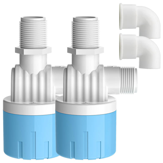 "1/2" Automatic Water Level Control Valve | Water Float Valve for Water Tanks | Water trough float valve | Automatic Filling | Automatic Shut Off | Perfect Upgrade for Water Tanks" (2-Pack)