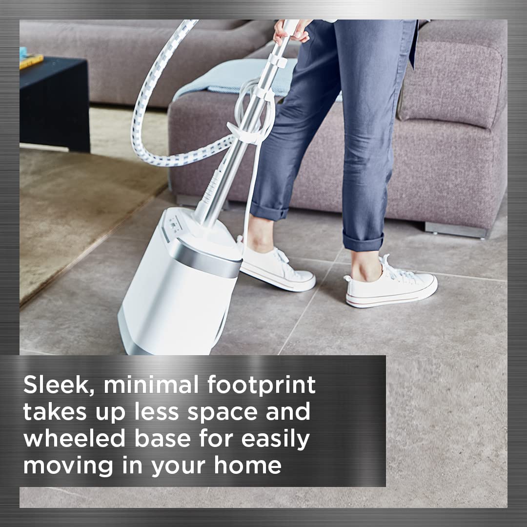Rowenta Professional Full Size Steamer for Clothes with Screen 65 Inches 1.3 Liter Capacity 1700 Watts Ironing, Fabric Steamer, Garment Steamer, Adjustable IS8440