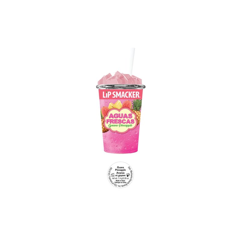 Lip Smacker Refresher Lip Balm, Moisturizing, Collectible Beverage Cup Design, Sheer Finish for Smooth Lips - Agua Frescas