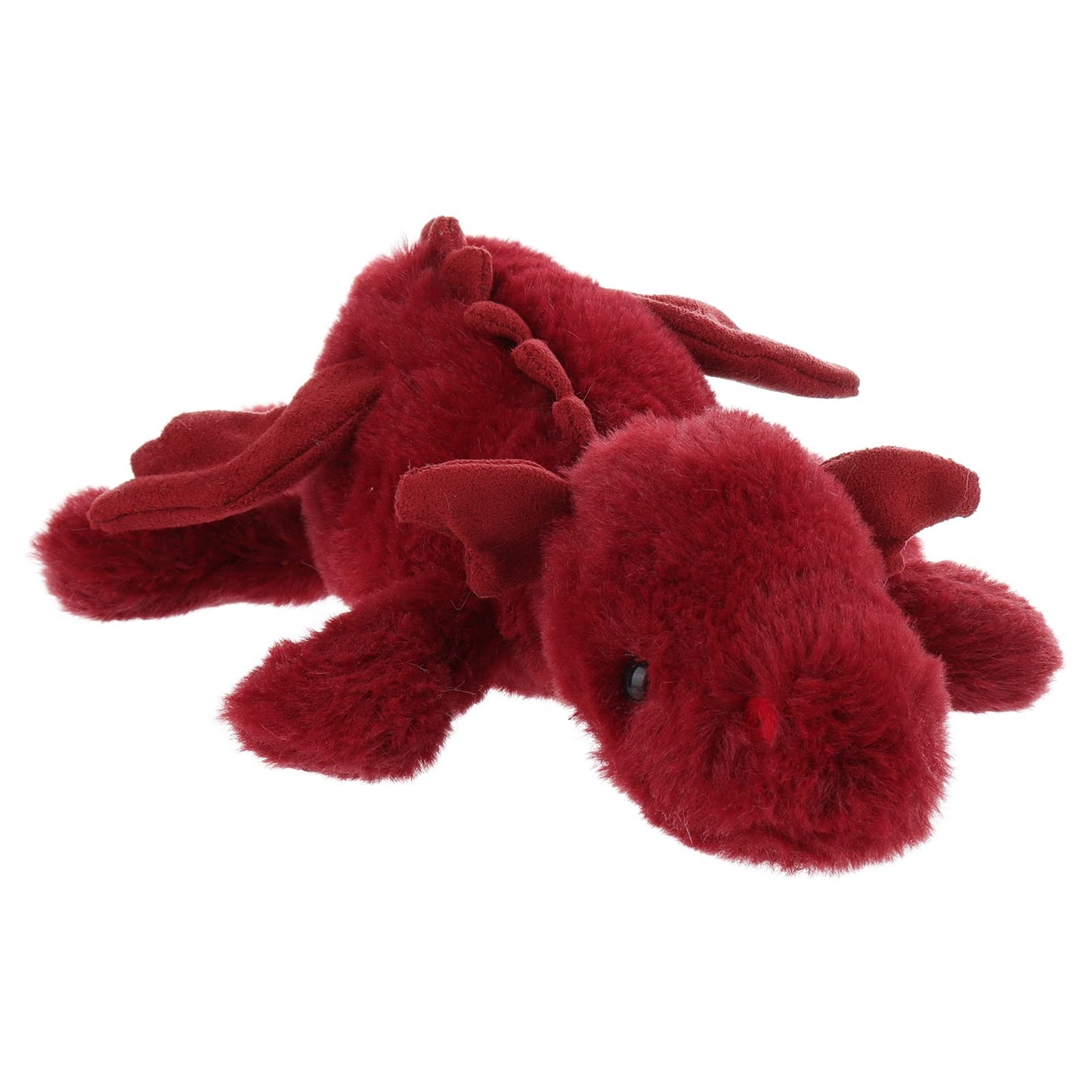Apricot Lamb Lying Dragon Plush Stuffed Animals for Kids, Soft Cute Plush Toys for Baby Girl and Boy, Large Fluffy Lying Dragon Red