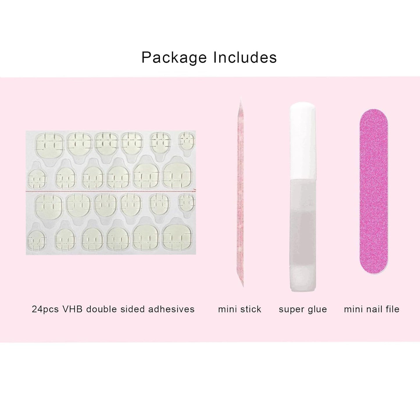 Baby Pink Press On Nails - Petite Oval Short Style with Sheer Sparkle Finish, Soft Glitter Fake Nails for Everyday & Bridal Wear (Cotton Candy Shimmer & Rose Quartz Glow)