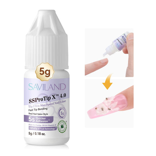 SAVILAND SSPro Acrylic Nail Kit: Clear White Pink Acrylic Powder for Beginners Acrylic Liquid Set with Brush Nail Practice Finger Essential Oil for Acrylic Nails Extension Christmas Gift Home DIY