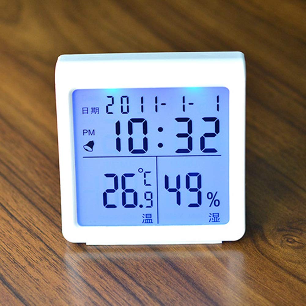 BERHUTJ Hygrothermograph Thermometer Digital Multifunctional Gauge ，High-Precision Wet and Dry Temperature and Humidity Meter