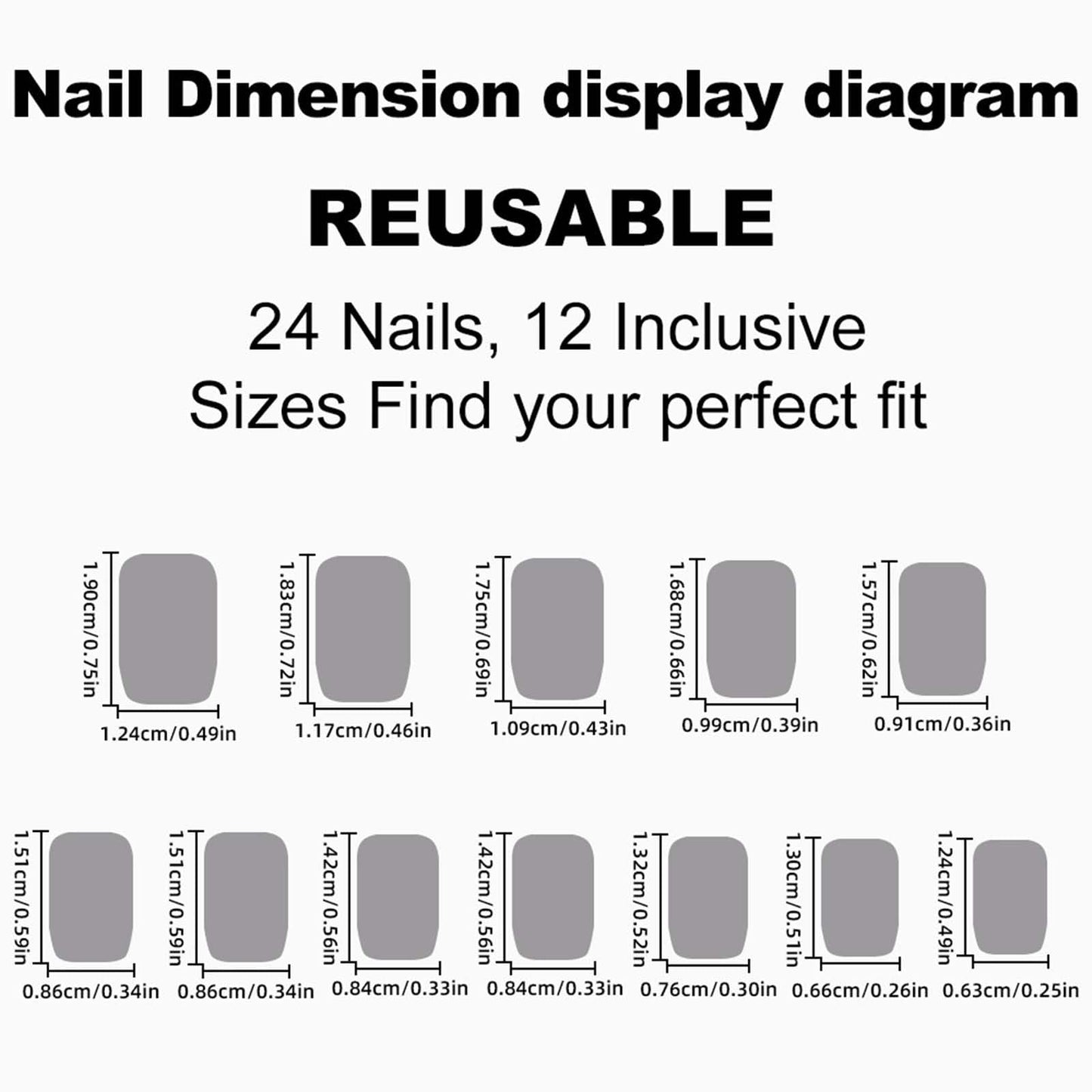 Square Press On Nails Short Fake Nails Marbling With Glitter Design Blue False Nails Full Cover Acrylic Glossy Glue On Nail Cute Stick On Nail For Women Manicure Art 24pcs