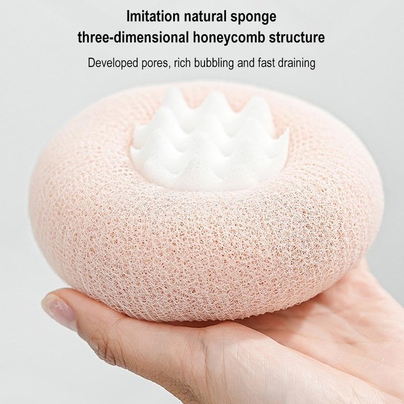 2 Pack 2-in-1 Sunflower Bath Ball Super Soft Sunflower Suction Cup Bath Ball Exfoliating Bath Sponge Cleaning Brush with Suction Cup Shower Sponges Bath Sponges Back Scrubber Shower Puffs