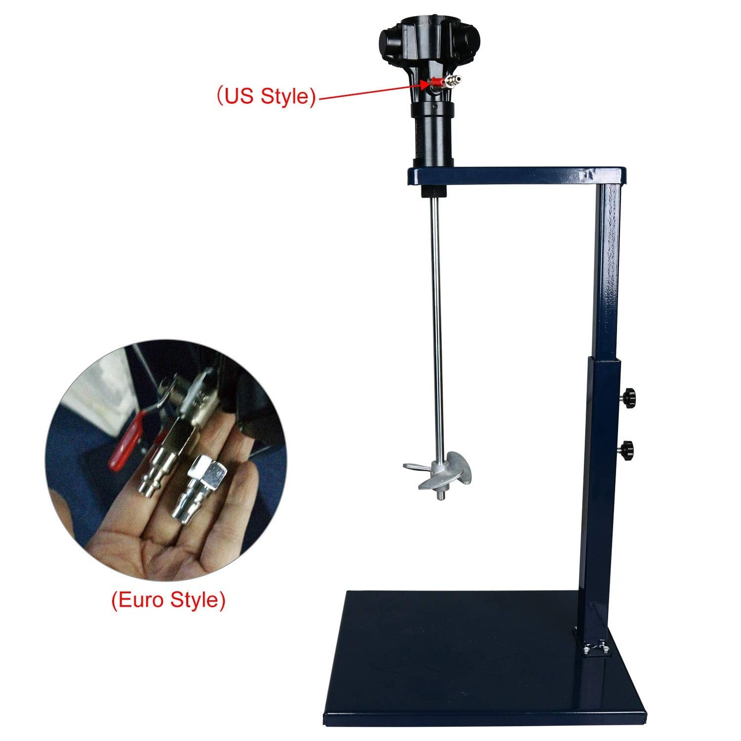 YaeTek 5 Gallon 20L Pneumatic Automatic Paint Mixer Machine Air Agitator Spray Paint Shaker Height Adjustable for Viscous Liquid Ink Dye Chemicals Blender Mixing Machine Disperser Coating