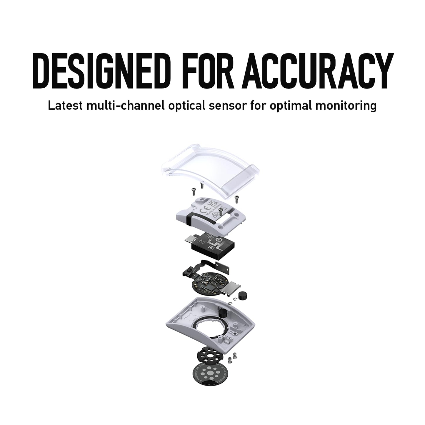 COROS Heart Rate Monitor, Comfort, Easy to wear, Auto-wear Detection, Advanced Sensor, Precise Data, Bluetooth, 38 Hours Battery Life, Connects up to 3 Devices at Once (Gray, Large)
