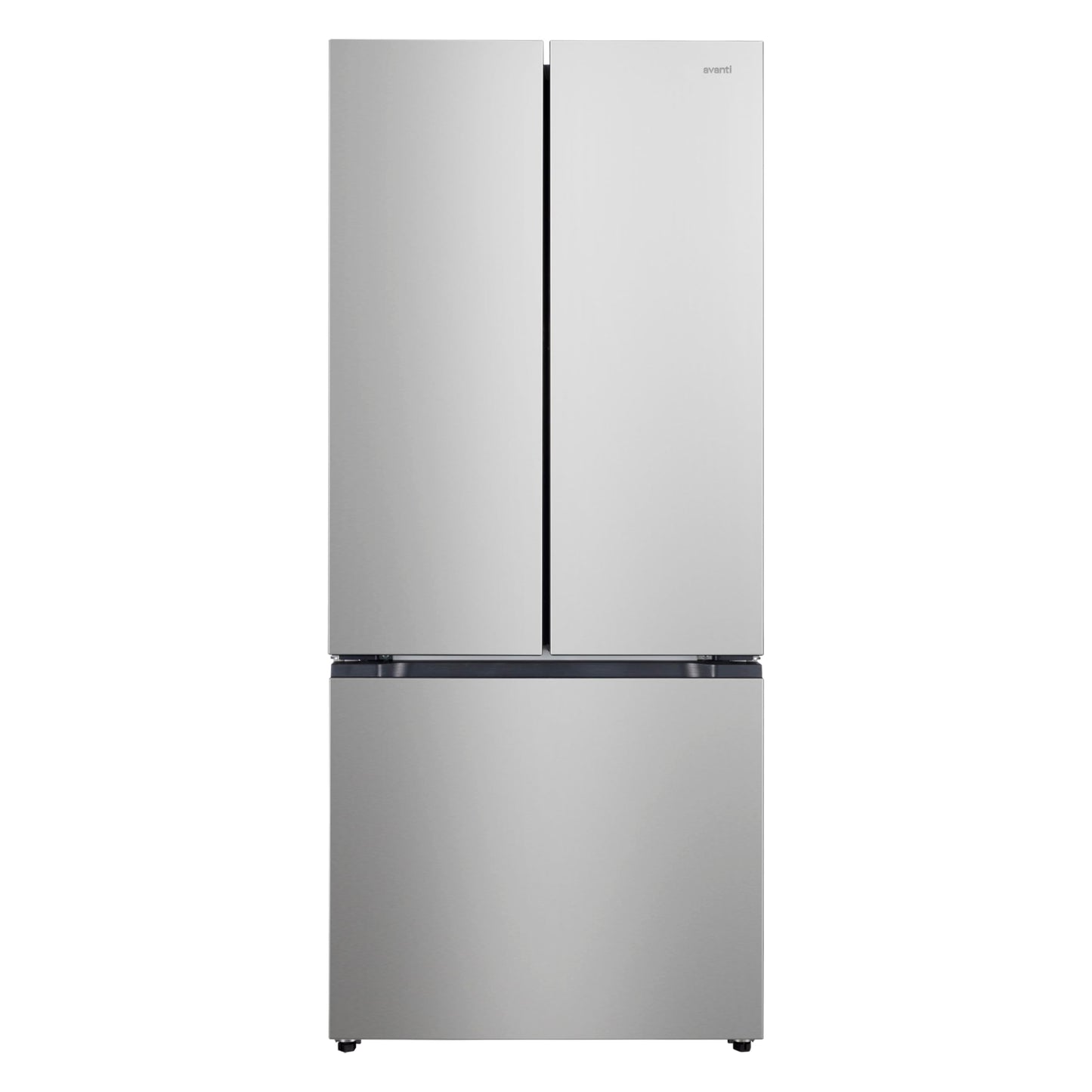 Avanti Refrigerator Freestanding French Door Design Fridge with 6.3 Cu.Ft. Freezer Capacity, Adjustable Electronic Control and Frost Free Defrost, 18.0 Cu.Ft., Stainless Steel
