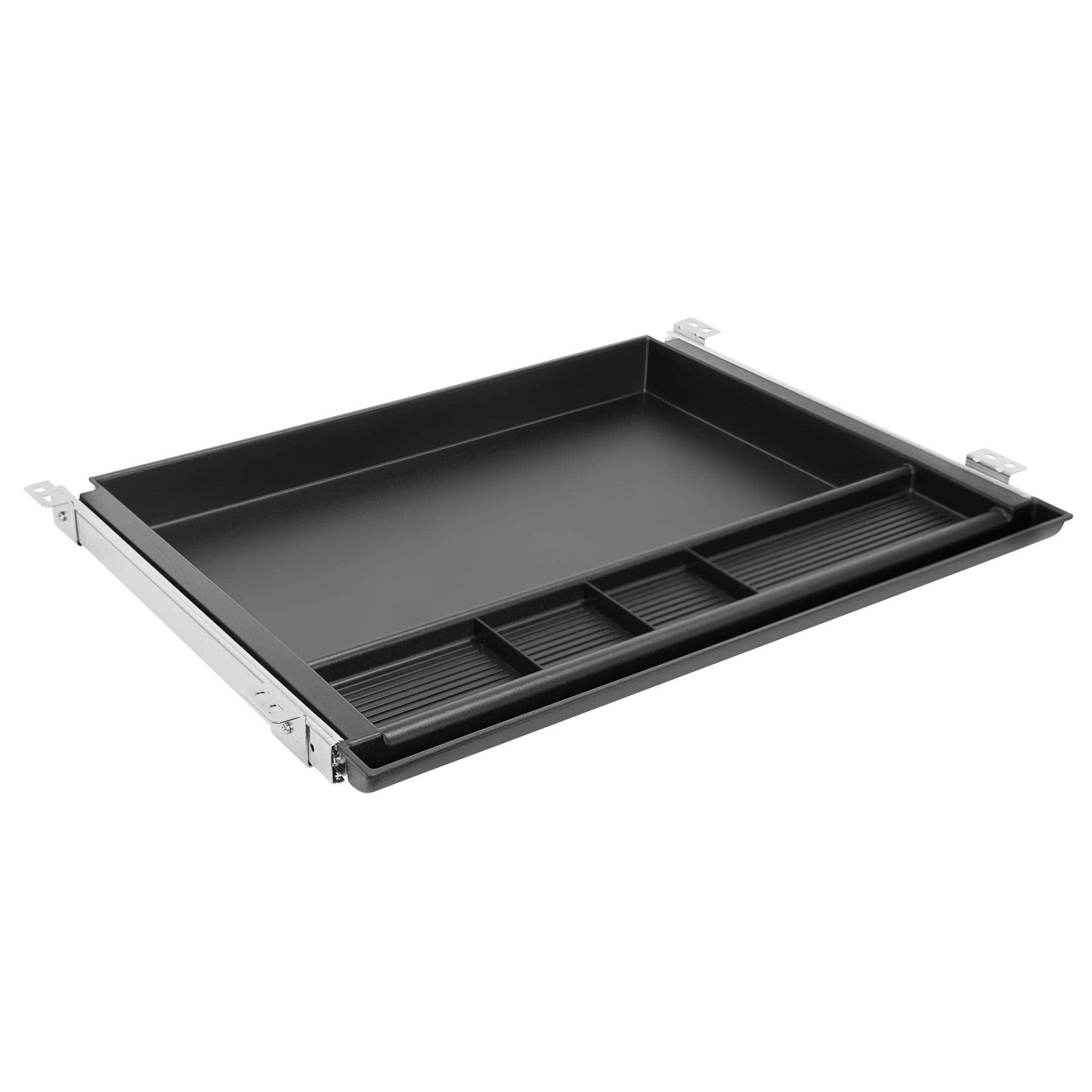 MOUNT-IT! Large Under Desk Pencil Drawer | 21.25” W, Ball Bearing Slide-Out Organizer for Office Supplies, Paper & Pencils | Fits Desks Over 1” Thick, Adjustable Extension 16.25”–28”