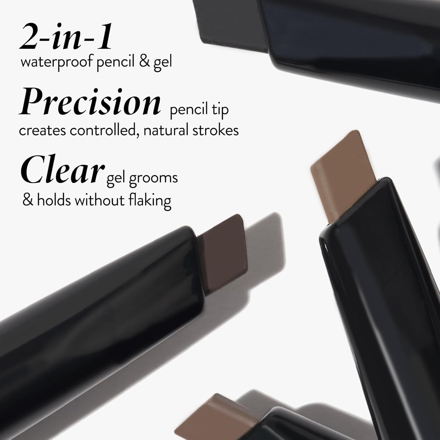 LAURA GELLER NEW YORK Sculpt-n-Stay 2-in-1 Waterproof Eyebrow Pencil & Brow Gel – Blonde – Fills Sparse Brows, Defines & Sets – Smudge-Proof, Long-Lasting, Natural Finish