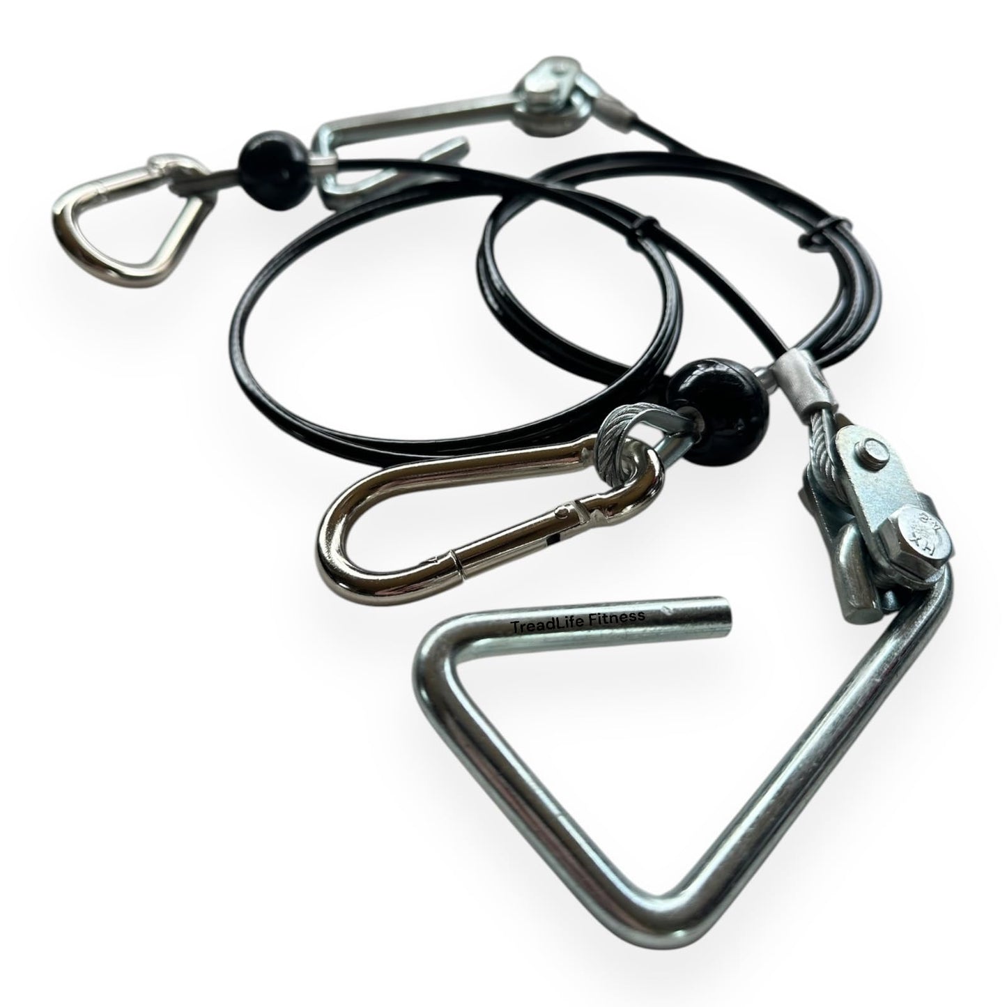 TreadLife Fitness 43" Cables w/Hook Assembly (2 x Cables) - Replacement for Most Bowflex Gyms - (Pair)"