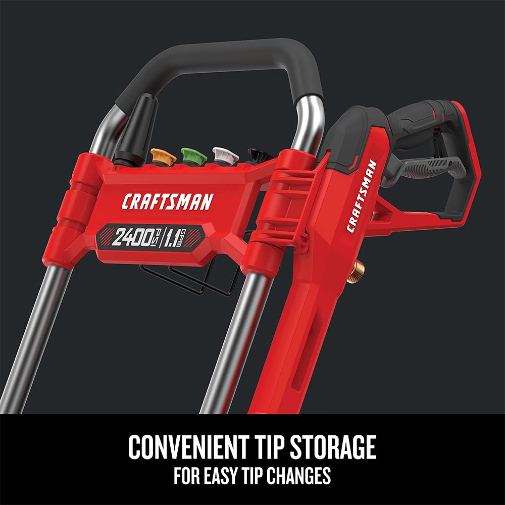 CRAFTSMAN Electric Pressure Washer, Cold Water, 2400-PSI, 1.1-GPM, Corded (CMEPW2400)