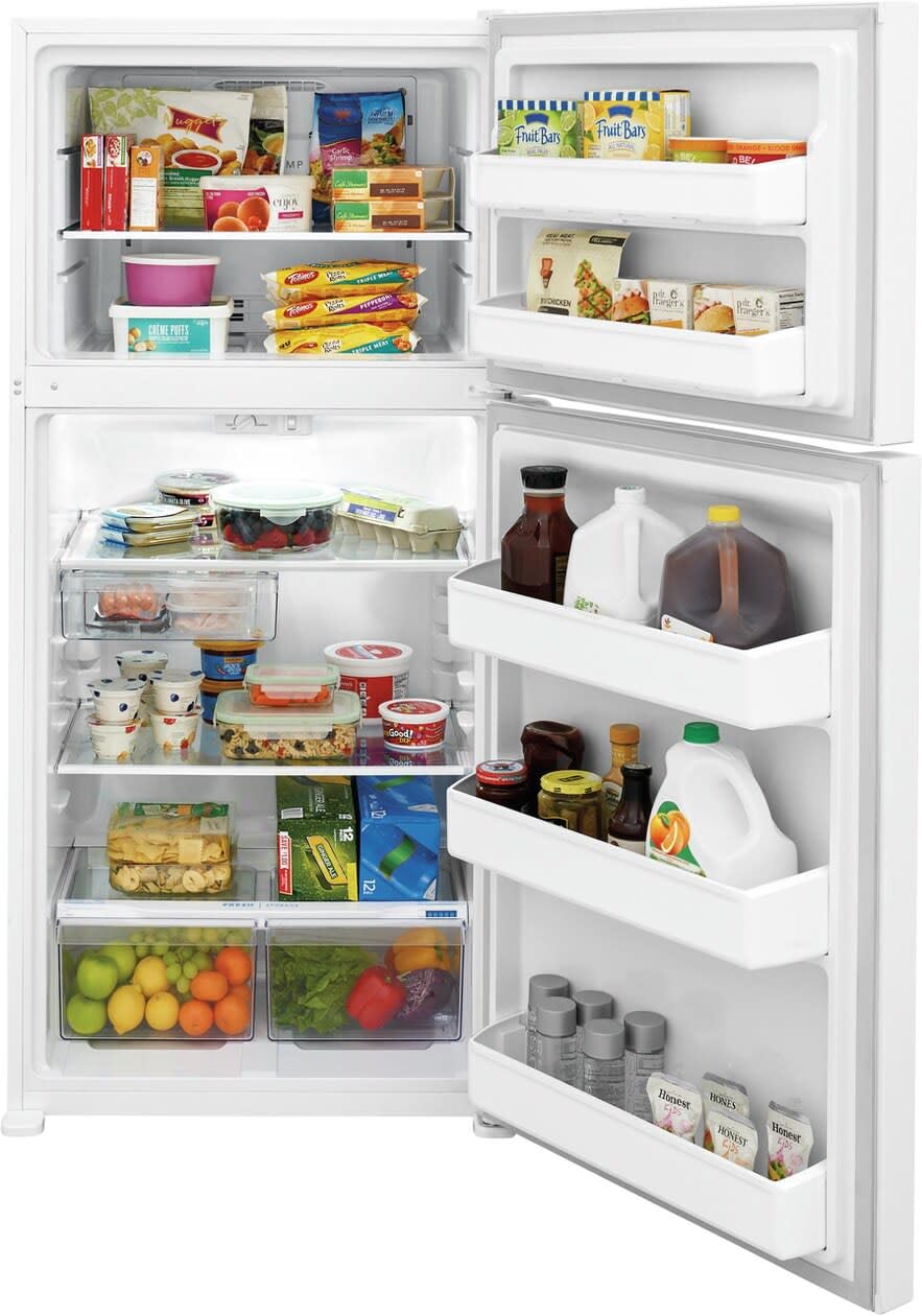 Frigidaire FFTR1835V 30 Inch Wide 18.3 Cu. Ft. Top Freezer Refrigerator with SpaceWise Organization System and EvenTemp Cooling System - Stainless Steel