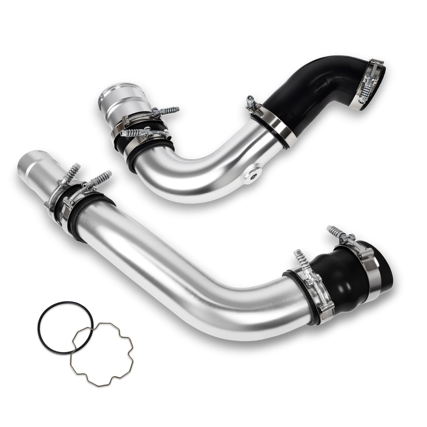 Max Flow Hot & Cold Side Intercooler Pipe Boot Kit for 2011-2016 Ford 6.7L Powerstroke Diesel Compatible with F-250 F-350 F-450 Super Duty