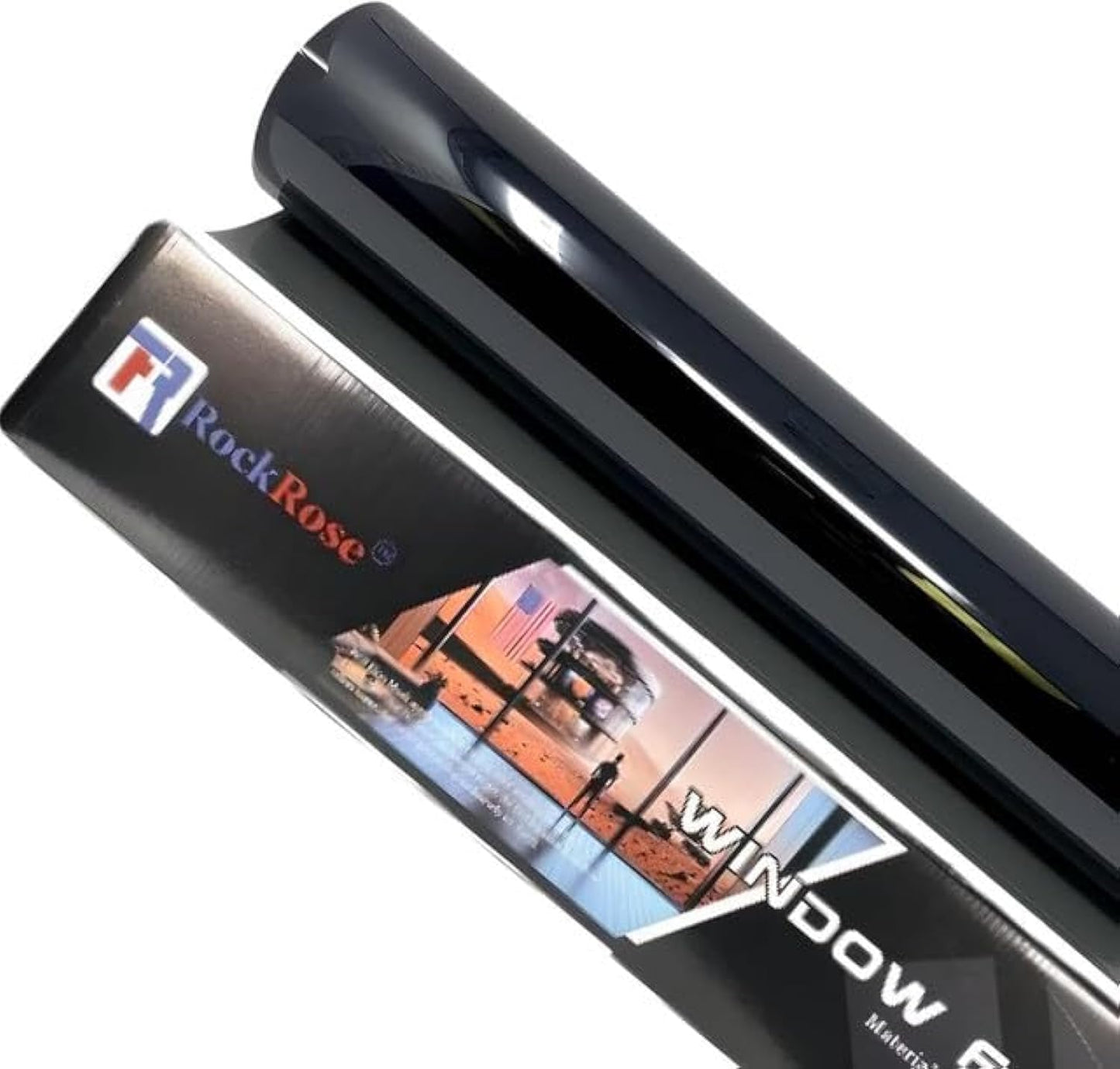 RockRose 5% Premium Carbon Car Window Tint Film 40 in x 100FT 2PLY Charcoal Privacy Film UV, Heat Blocking Tint for Car or Home Adhesive Film Easy Shrink, Plotter Friendly Pro Grade