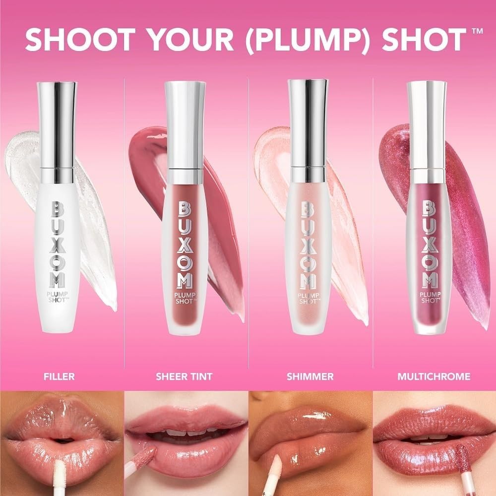 Buxom Plump Shot Peptides Lip Serum, Soft Blush