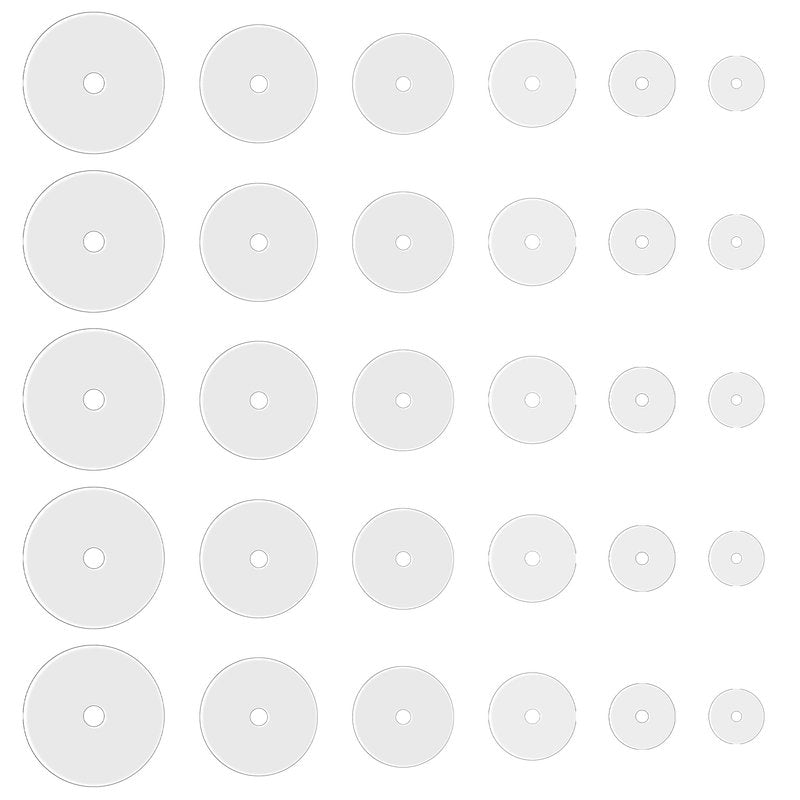 Clear Piercing Disc for Piercing Bump Silicone Healing Non Pull Piercings Discs Pressure Silicone Earrings Clear Disc Pads for Keloids Healing Pads, 30Pcs 3mm/5mm/7mm/9mm/12mm/14mm