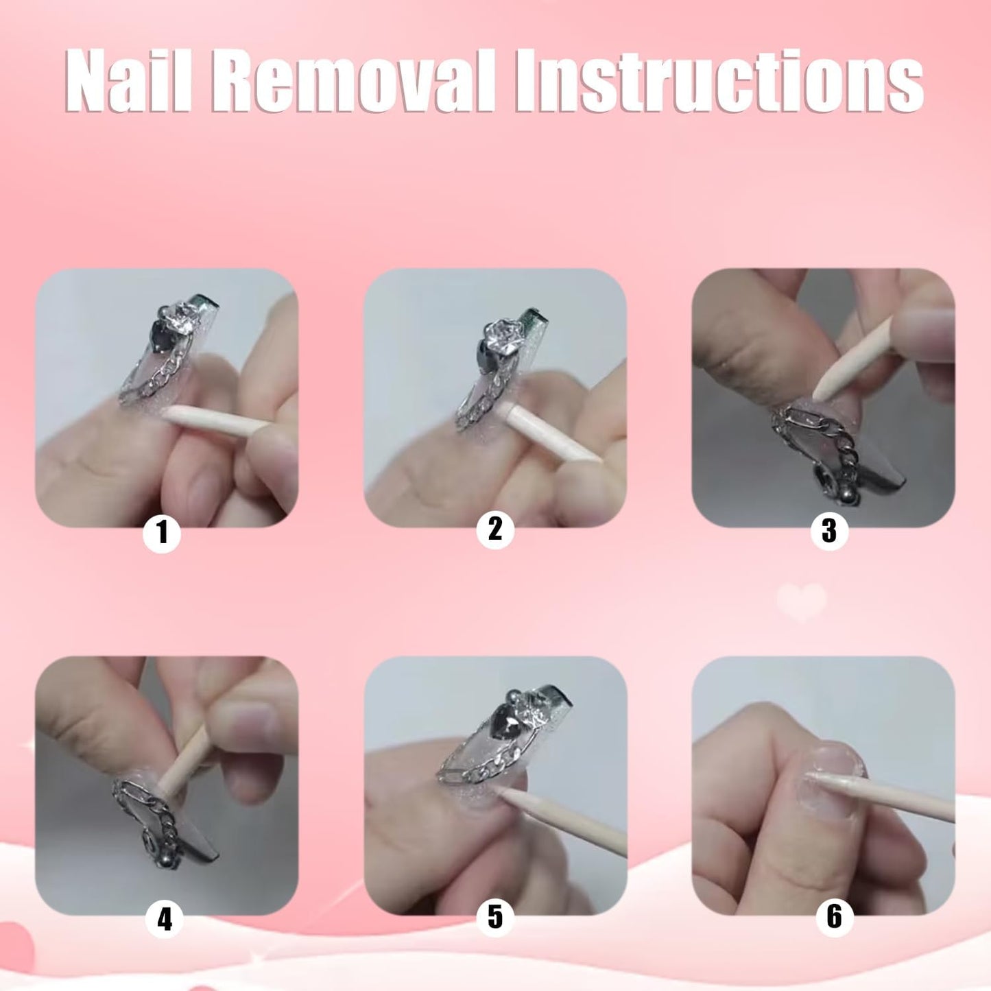 Handmade Press On Nails – Medium Almond False Nails for Women, Reusable Acrylic White French Tip with Flowers & 3D Pearl Design – Salon Quality Fake Nails 10Pcs(S)