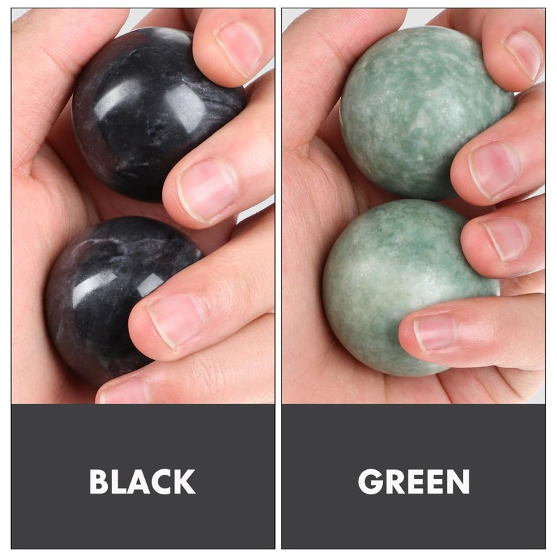 Hemoton 4 Sets Marble Baoding Balls Hand Exercise Ball Chinese Stress Ball for Adult Chinese Meditation Balls Hand Exercise Massage Alleviating Memory Loss Health Massage