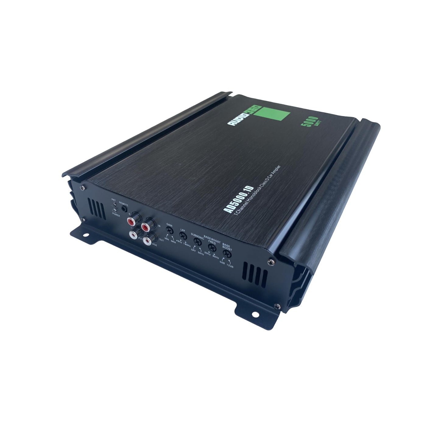 Audio360 AD5000.1 Monoblock Car Audio Amplifier, 5000W Max Power, Compact Class D 1-Ohm Stable Subwoofer Amp with 90dB SNR, Clean Deep Bass Output