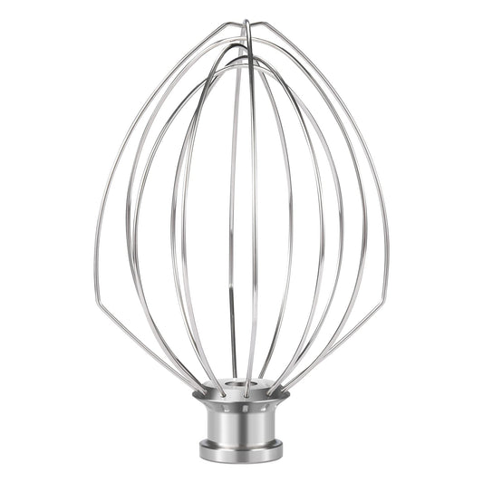 K5AWW Dishwasher Safe Whisk Attachment Stainless Steel 6 Wire Whip Fits KitchenAid 5 Quart Bowl Lift Stand Mixer for Egg Heavy Cream Beater Cakes Mayonnaise