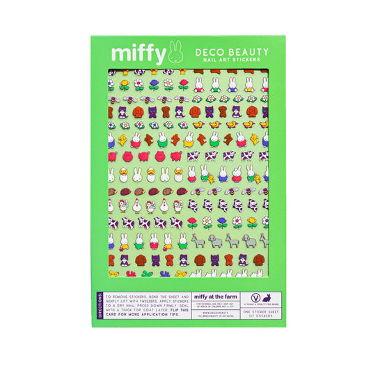 Deco Beauty Miffy at The Farm-Super Thin & Easy-to-Apply Nail Art with the Cutest Designs-Durable & Long-Lasting Nail Art Stickers and Decals for Women, for DIY At-Home Manicures & Salon-Quality Nails