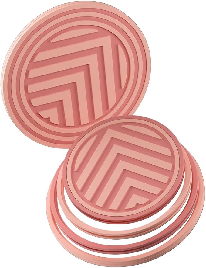 FitRing Adjustable Car Cup Holder Coasters, 2.75"â3.54" Adjustable Diameter, Silicone Coaster Upgrade Helps Reduce Side Gaps and Stay Put, 2-Pack