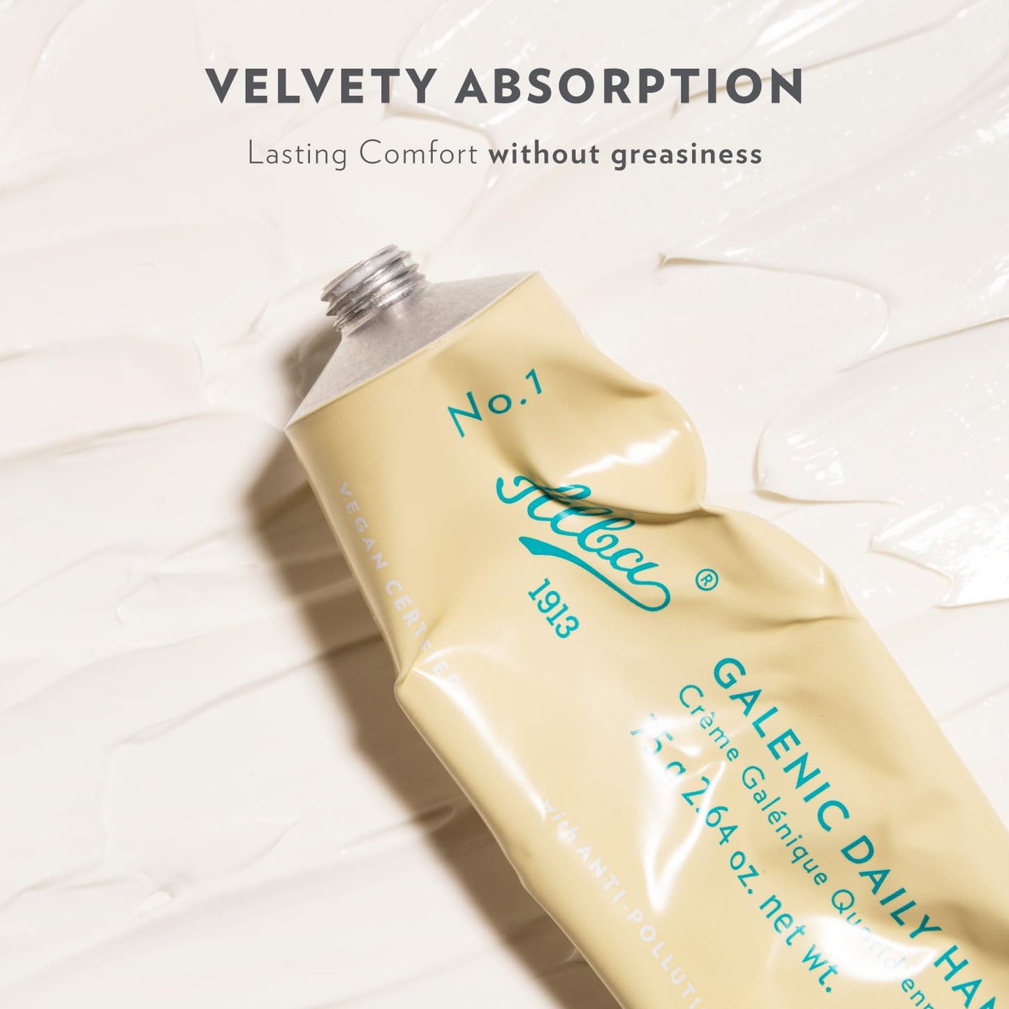 Alba1913 Vegan Daily Hand Cream for Dry Cracked Hands for Women & Men - Moisturizing, Fast Absorbing, Non-Greasy Cream for Working Hands, and Dry Skin, Soothes Skin Irritation - Travel Size 2.64 fl oz