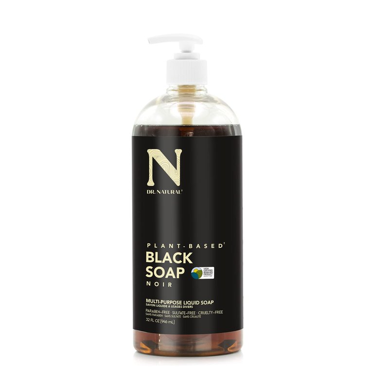 Dr. Natural Pure Black Liquid Soap 2-pack (Black, 64oz)