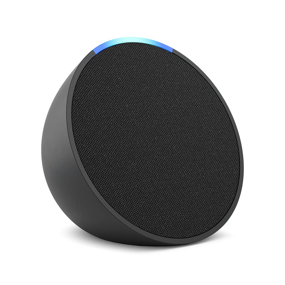 Amazon Echo Pop, Our smallest Alexa speaker, Fits in any room, Charcoal