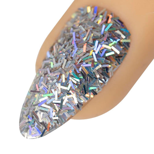 Young Nails Art Glitters - Premium Loose Nail Glitter Powder for Acrylic Nails & Gel Nails, Nail Sequins, Nail Sparkles, Nail Art Powder, Fine & Chunky Glitter, Durable, Hope Scream City, 1 oz