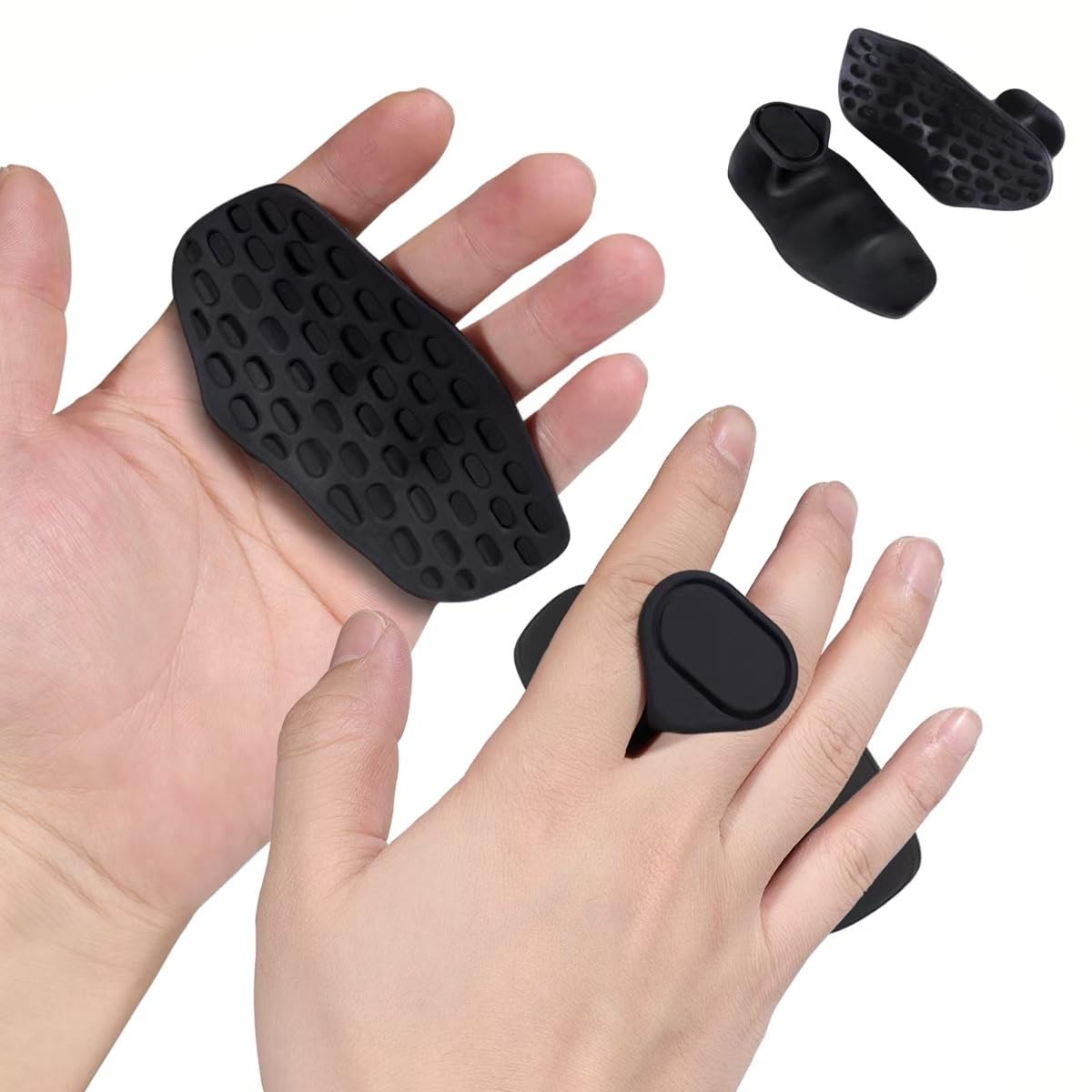 NiuMid Anti-Slip Workout Grips - Ergonomic Rubber Hand Protector Gloves for Weight Lifting, Pull-Ups, Gym Training and Exercise, for Men and Women (1pack)