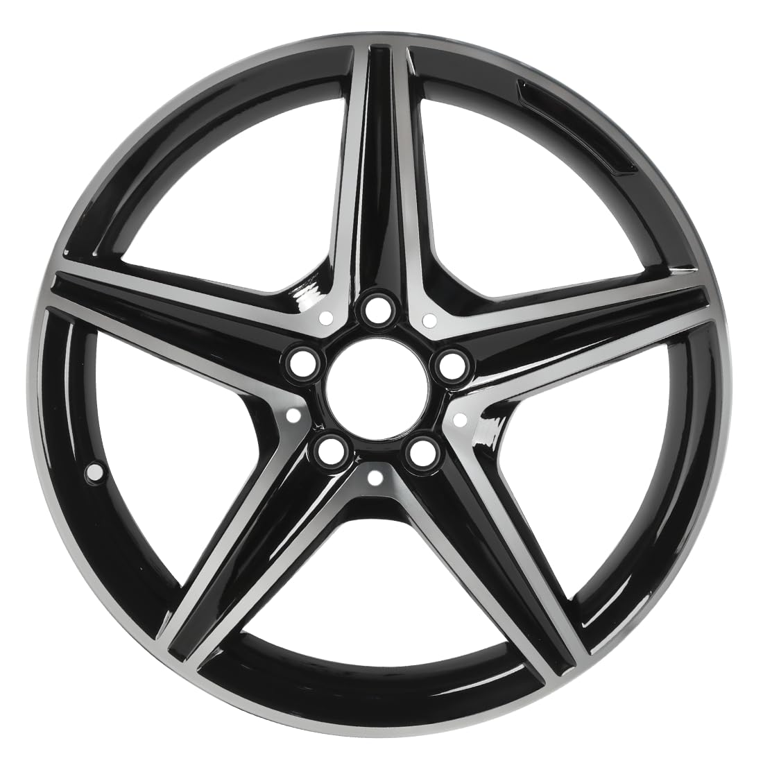 HOLUEKU New 18 Inch 18x8.5Inch Premium Aluminum Alloy Wheel Rim Fits for Mercedes Benz E300 E350 E400 E550 E Class 2010 2011 2012 2013 2014 2015 2016, A2054017700 Direct Fit OE Stock Specs
