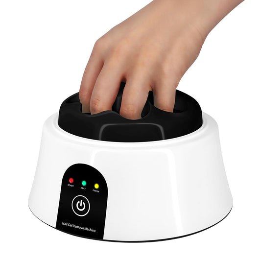 Electric Nail Soaking Bowl, Soak off Bowl for Gel Nail Polish, Acrylic Nails, Dip Powder Removal, Black