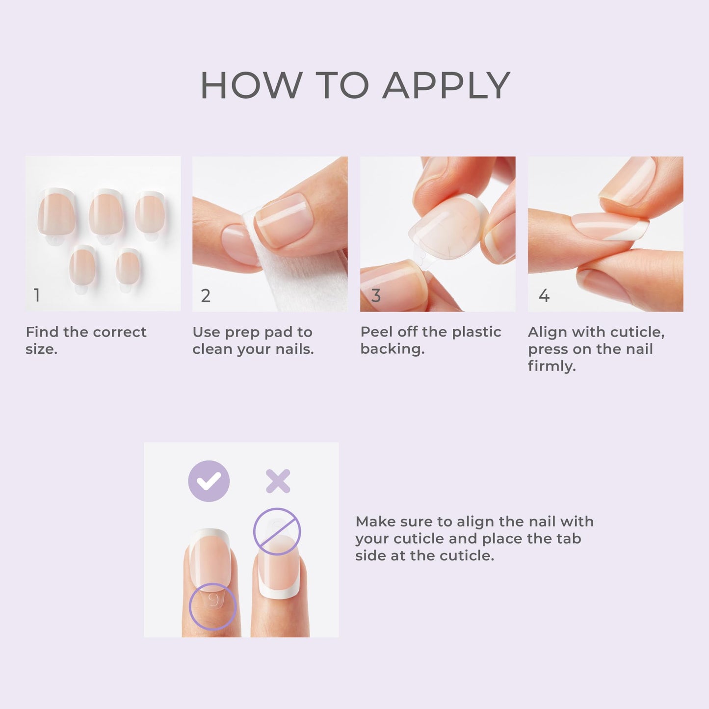 Kiss Impress No Glue Mani Press On Nails, Design, 'Close to you', Pink, Short Size, Oval Shape, Includes 30 Nails, Prep Pad, Instructions Sheet, 1 Manicure Stick, 1 Mini File