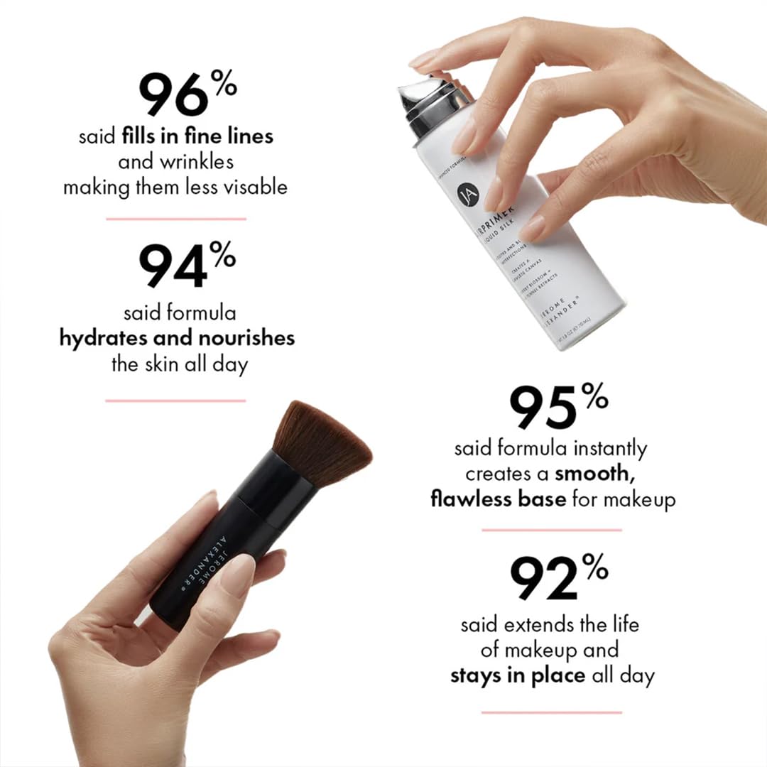 Jerome Alexander MagicMinerals Air Primer & Setting Spray Bundle – LiquidSilk Air Primer and AirFinish Setting Spray – Pore-Minimizing, Skin-Smoothing Formula for Long-Lasting, Flawless Matte Finish