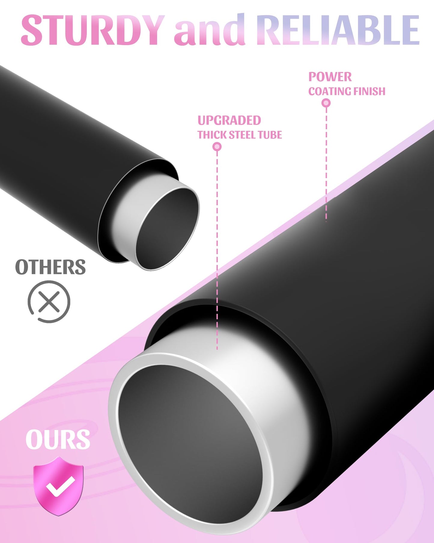 Mythinglogic Weight Rack for Dumbbells, Home Gym Storage for Yoga Mat Dumbbells Kettlebells and Strength Training Equipment, Dumbbell Rack with Wheels and Hanging Hooks (Black)