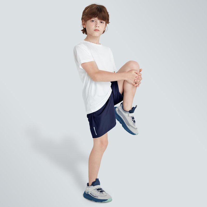 ANHDM Boys Athletic Shorts Quick Dry Sport Shorts Lightweight Running Shorts with Zipper Pockets (Pack of 3), Z/Black&Grey&Navy, 13-14T
