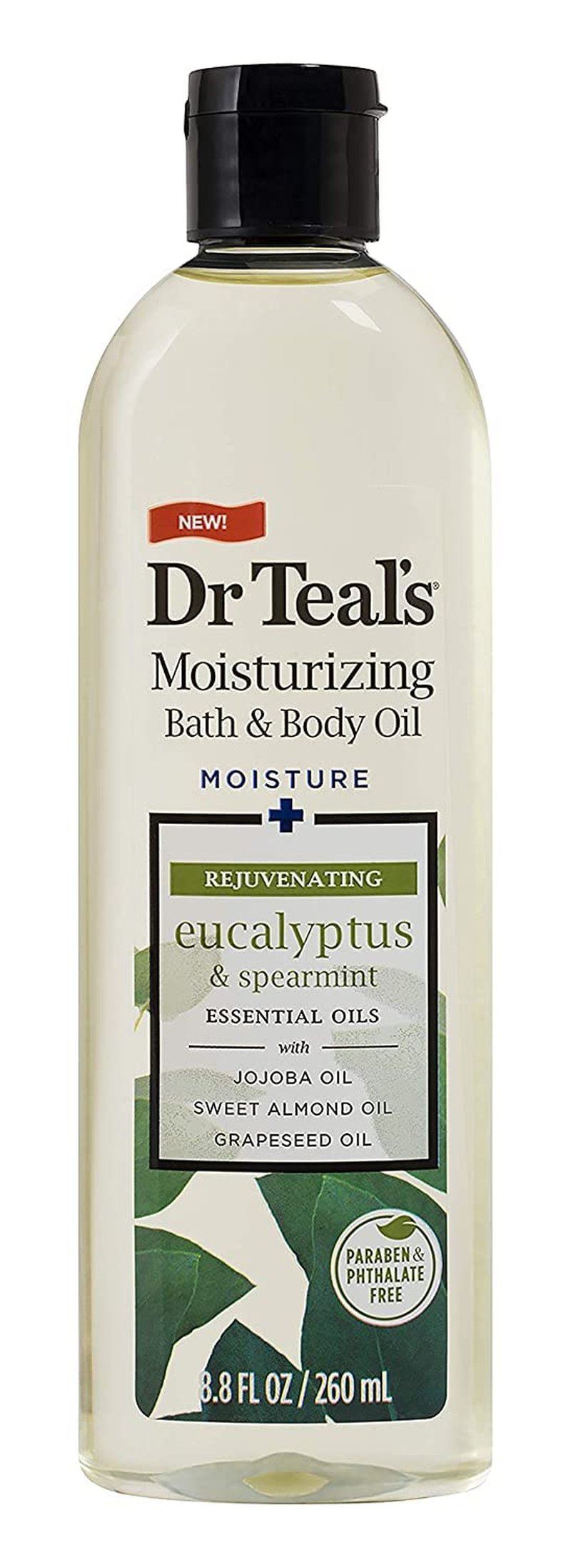 Dr. Teals Bath & Body Oil Variety Gift Set (2 Pack, 8.8oz Ea.) - Soothing Lavender & Rejuvenating Eucalyptus & Spearmint - Essential Oils Hydrate Skin & Alleviates Daily Stress