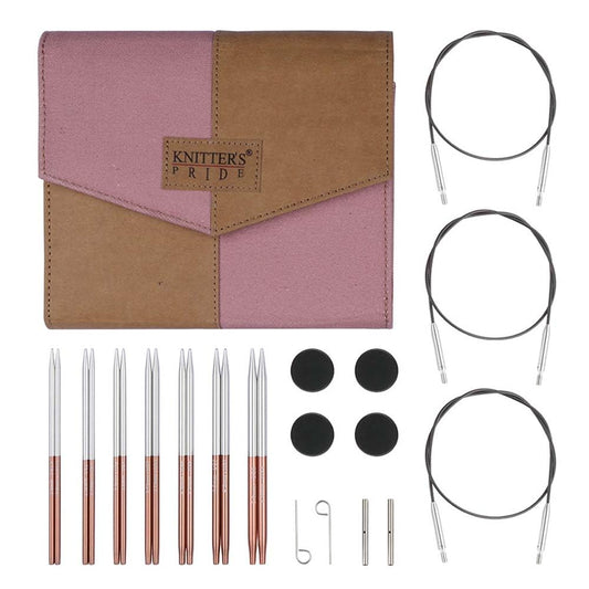 Knitter’s Pride Rosemist Midi Interchangeable Needle Set 5"" (13cm) – 7 US Sizes (2.5 to 8)