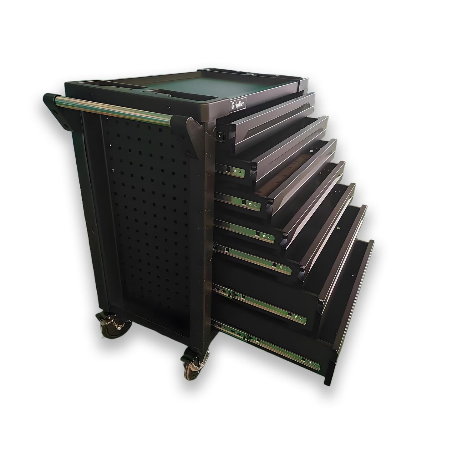 Griplier 7-Drawer Rolling Tool Chest,34.2W x 18.1D x 37.4H inches,Tool Storage Cabinet with Brake Wheels,Lock & Key for Garage, Warehouse,Repair Shop,Workshop