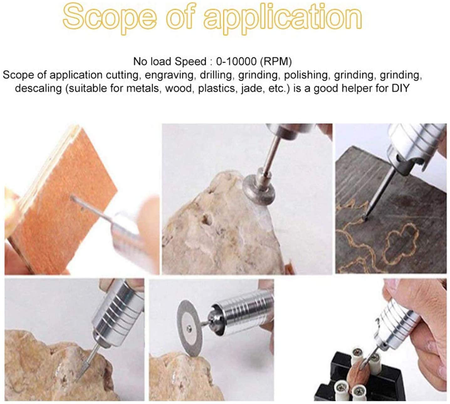 110V Jewelry Rock Saw, 0-10000r/min Wet Saw Lapidary with Flexible Shaft for Rock Cutting，Lapidary Equipment for Grinder Polishing Cutting Machine, Left Benchtop
