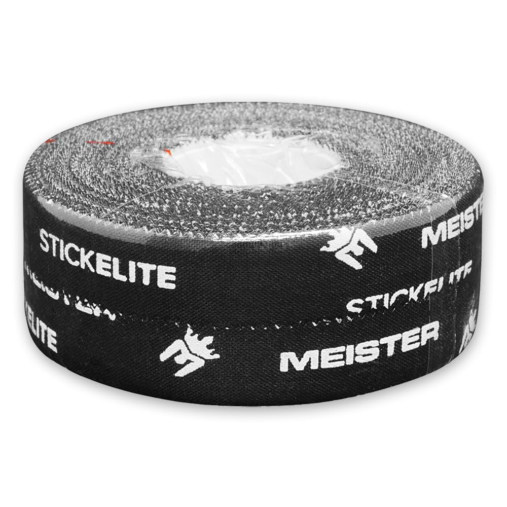 Meister StickElite Professional Porous Athletic Tape for Fingers & Toes - 15yd x 1/2" - Black - 2 Rolls"