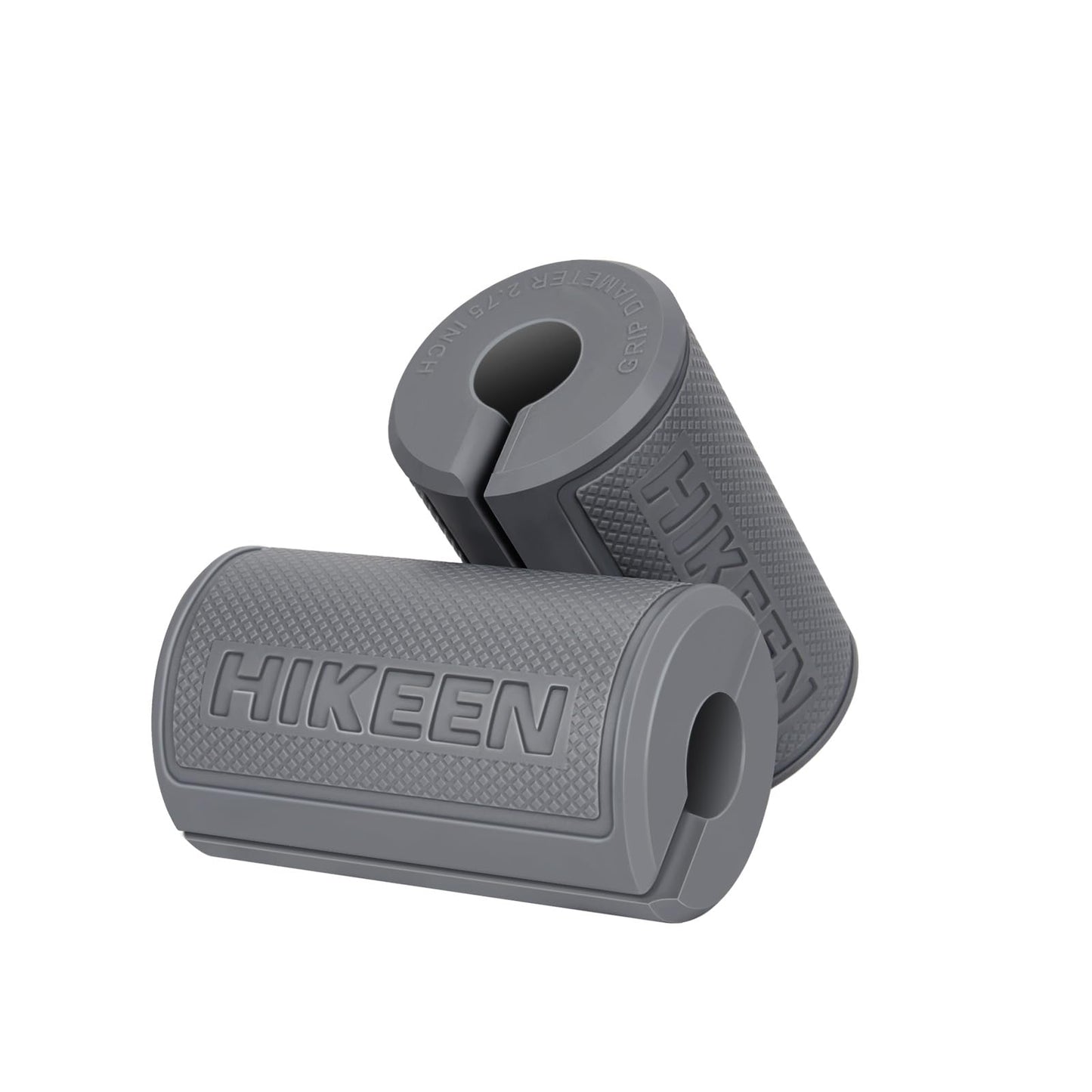 Hikeen Thick Bar Dumbbell Grips, Non Slip Hard Rubber Barbell Grips for Weight Lifting, Muscle Building - 2.75" Outer Diameter"