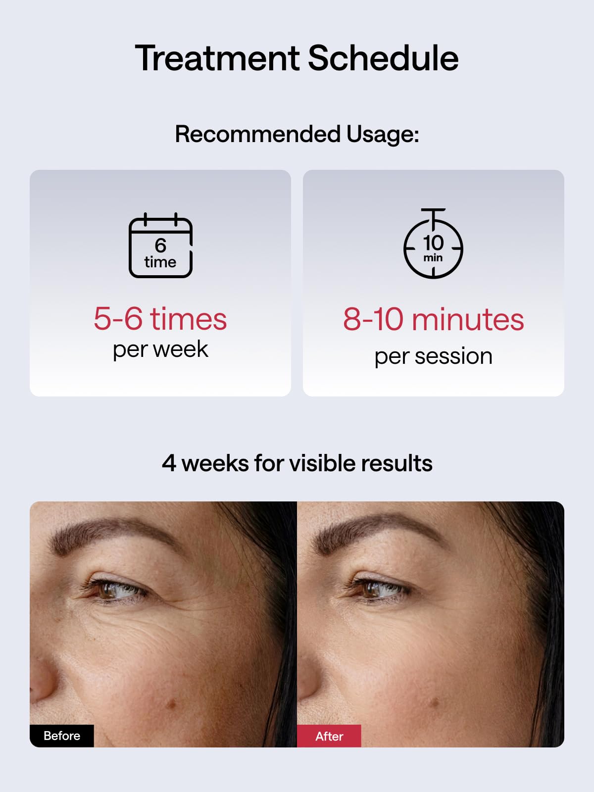 JMOON Microcurrent Facial Device, M30U Red Light Therapy for Face, Safe Anti Aging Skin Care, 4 Modes, 5 Energy Levels for Full Face Lift and Ideal for Smile Lines, Eyes, and Forehead (Red)