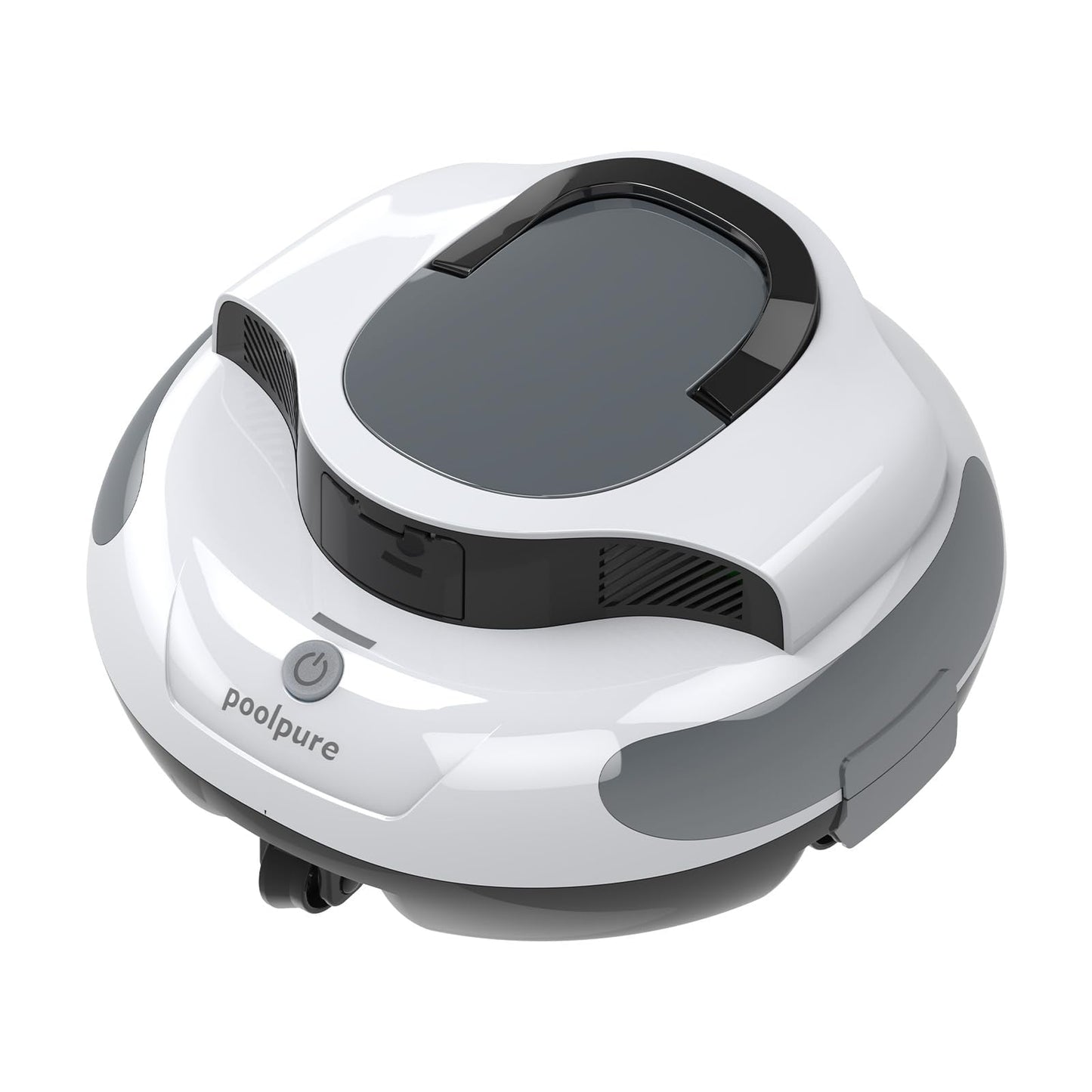 POOLPURE Cordless Robotic Pool Cleaner - Dual 30W Motors, 100Min Runtime, for Above & In-Ground Pools Up to 1000 Sq.Ft, Auto-Parking, Advanced Waterproof Technology