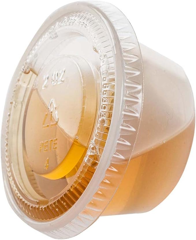 TashiBox 200 Sets - 2 Ounce Disposable Plastic Jello Shot Cups with Lids, Souffle Portion Containerâ¦